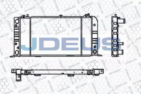 Jdeus RA0010020 - Радіатор, охолодження двигуна autozip.com.ua