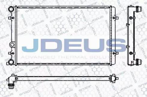 Jdeus RA0010190 - Радіатор, охолодження двигуна autozip.com.ua