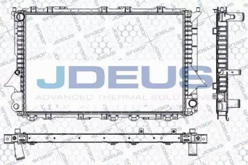 Jdeus RA0010140 - Радіатор, охолодження двигуна autozip.com.ua