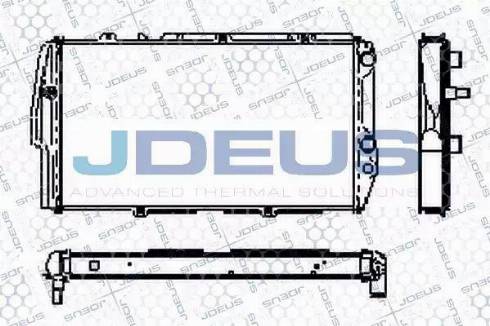 Jdeus RA0010110 - Радіатор, охолодження двигуна autozip.com.ua