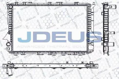 Jdeus RA0010120 - Радіатор, охолодження двигуна autozip.com.ua