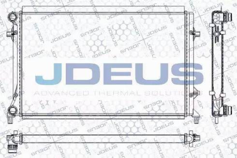 Jdeus RA0010311 - Радіатор, охолодження двигуна autozip.com.ua