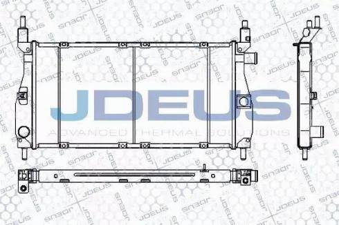 Jdeus RA0020350 - Радіатор, охолодження двигуна autozip.com.ua