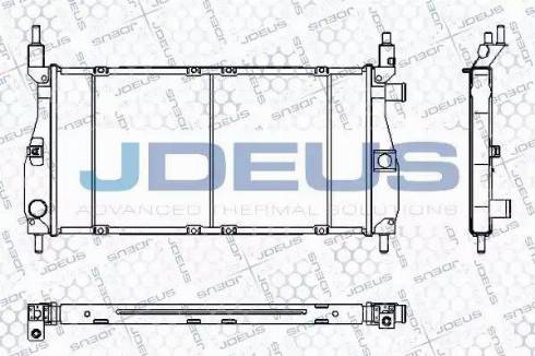 Jdeus RA0020320 - Радіатор, охолодження двигуна autozip.com.ua