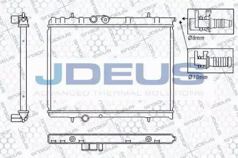 Jdeus RA0070081 - Радіатор, охолодження двигуна autozip.com.ua