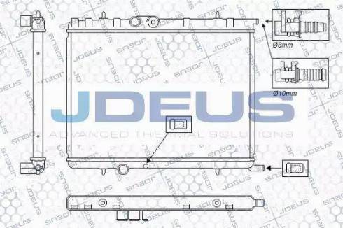 Jdeus RA0070140 - Радіатор, охолодження двигуна autozip.com.ua