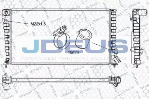 Jdeus RA0070120 - Радіатор, охолодження двигуна autozip.com.ua