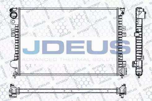 Jdeus RA0070250 - Радіатор, охолодження двигуна autozip.com.ua