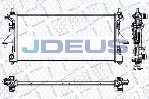 Jdeus RA0070230 - Радіатор, охолодження двигуна autozip.com.ua