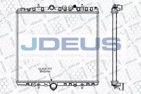 Jdeus RA0070270 - Радіатор, охолодження двигуна autozip.com.ua