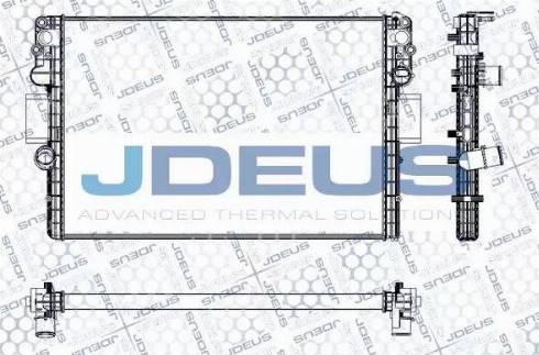 Jdeus RA0140041 - Радіатор, охолодження двигуна autozip.com.ua