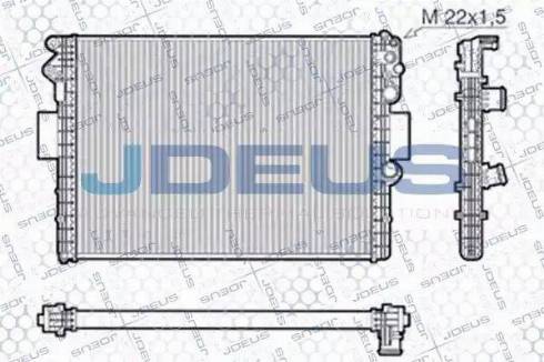 Jdeus RA0140010 - Радіатор, охолодження двигуна autozip.com.ua