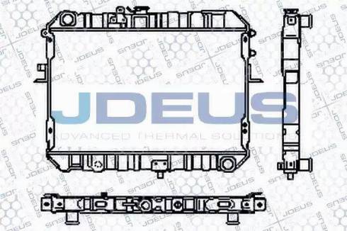 Jdeus RA0160130 - Радіатор, охолодження двигуна autozip.com.ua