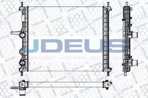 Jdeus RA0110960 - Радіатор, охолодження двигуна autozip.com.ua