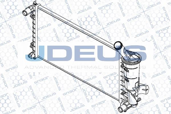 Jdeus RA0110970 - Радіатор, охолодження двигуна autozip.com.ua