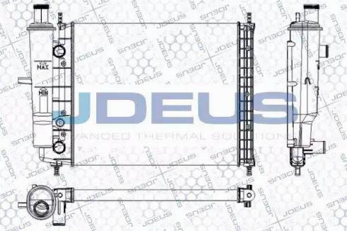 Jdeus RA0110490 - Радіатор, охолодження двигуна autozip.com.ua