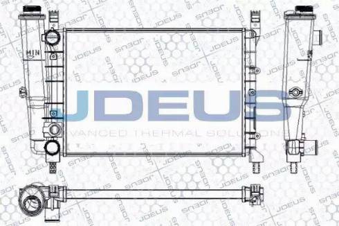 Jdeus RA0110410 - Радіатор, охолодження двигуна autozip.com.ua