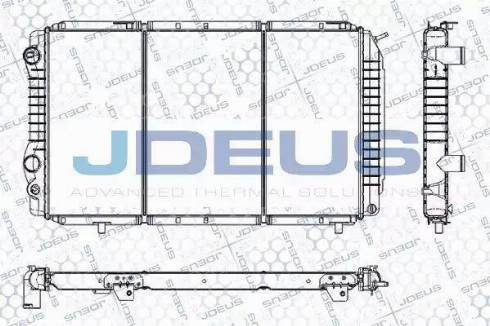 Jdeus RA0110180 - Радіатор, охолодження двигуна autozip.com.ua