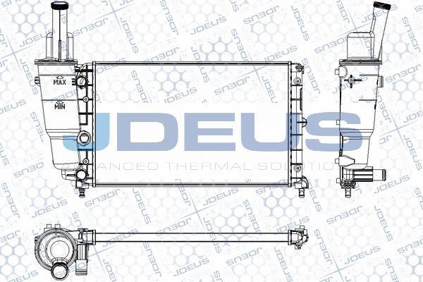 Jdeus RA0110340 - Радіатор, охолодження двигуна autozip.com.ua