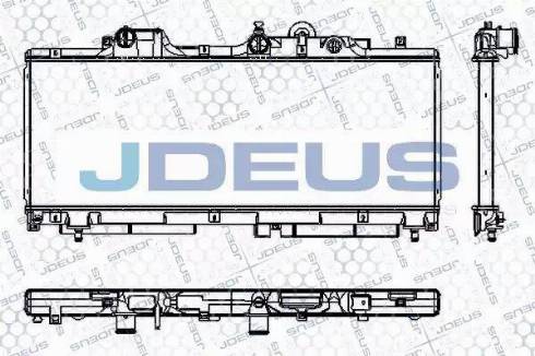 Jdeus RA0110350 - Радіатор, охолодження двигуна autozip.com.ua