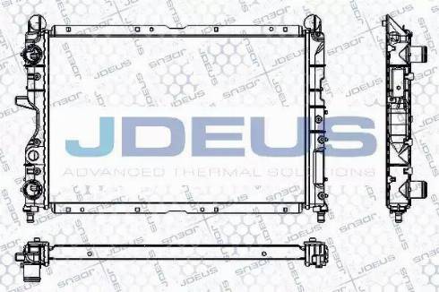 Jdeus RA0110250 - Радіатор, охолодження двигуна autozip.com.ua