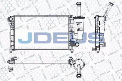 Jdeus RA0111030 - Радіатор, охолодження двигуна autozip.com.ua