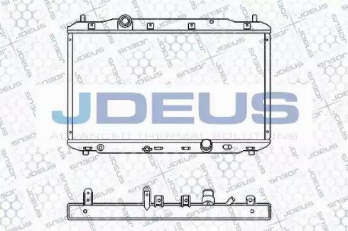 Jdeus RA0130100 - Радіатор, охолодження двигуна autozip.com.ua