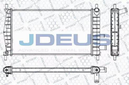 Jdeus RA0120961 - Радіатор, охолодження двигуна autozip.com.ua