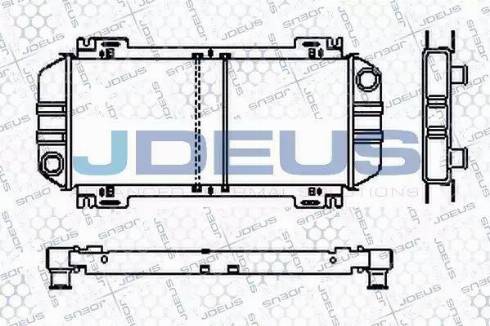 Jdeus RA0120421 - Радіатор, охолодження двигуна autozip.com.ua