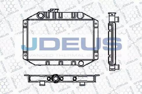 Jdeus RA0120010 - Радіатор, охолодження двигуна autozip.com.ua