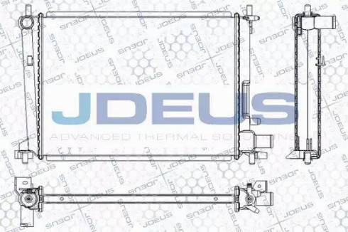 Jdeus RA0120840 - Радіатор, охолодження двигуна autozip.com.ua