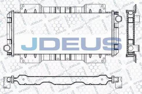 Jdeus RA0120741 - Радіатор, охолодження двигуна autozip.com.ua