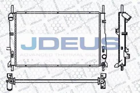 Jdeus RA0120750 - Радіатор, охолодження двигуна autozip.com.ua