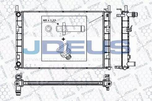 Jdeus RA0121080 - Радіатор, охолодження двигуна autozip.com.ua