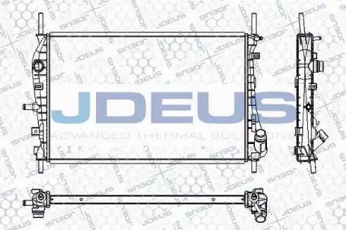 Jdeus RA0121130 - Радіатор, охолодження двигуна autozip.com.ua