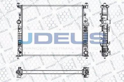 Jdeus RA0170950 - Радіатор, охолодження двигуна autozip.com.ua