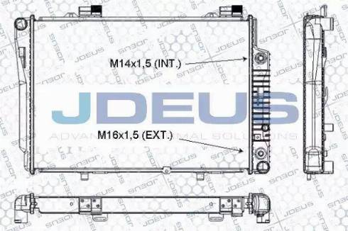 Jdeus RA0170350 - Радіатор, охолодження двигуна autozip.com.ua