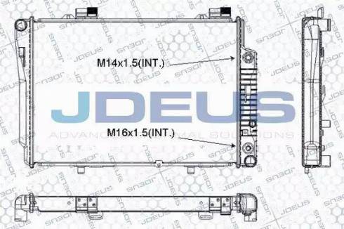 Jdeus RA0170370 - Радіатор, охолодження двигуна autozip.com.ua