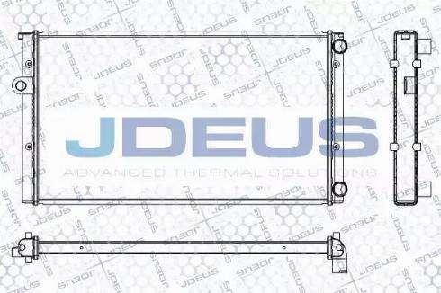 Jdeus RA0300451 - Радіатор, охолодження двигуна autozip.com.ua