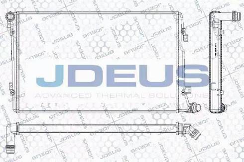 Jdeus RA0300500 - Радіатор, охолодження двигуна autozip.com.ua