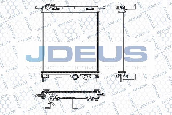 Jdeus RA0300630 - Радіатор, охолодження двигуна autozip.com.ua