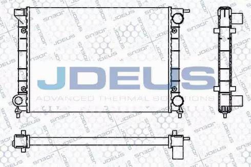 Jdeus RA0300340 - Радіатор, охолодження двигуна autozip.com.ua