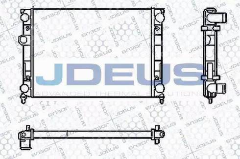 Jdeus RA0300380 - Радіатор, охолодження двигуна autozip.com.ua