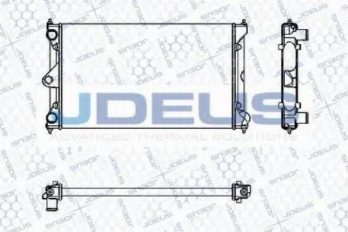 Jdeus RA0300281 - Радіатор, охолодження двигуна autozip.com.ua