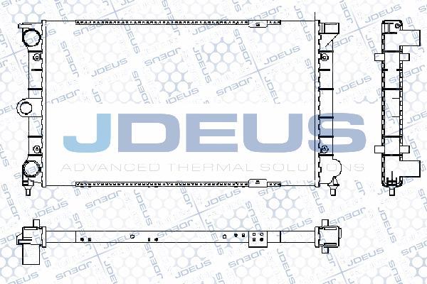 Jdeus RA0300271 - Радіатор, охолодження двигуна autozip.com.ua