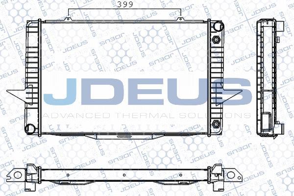 Jdeus RA0310470 - Радіатор, охолодження двигуна autozip.com.ua