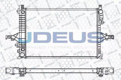 Jdeus RA0310540 - Радіатор, охолодження двигуна autozip.com.ua