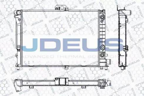 Jdeus RA0240130 - Радіатор, охолодження двигуна autozip.com.ua