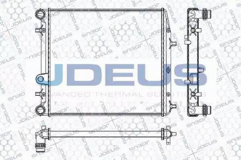 Jdeus RA0250090 - Радіатор, охолодження двигуна autozip.com.ua