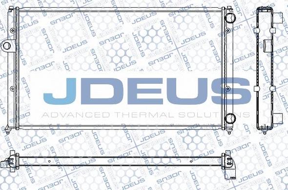 Jdeus RA0250051 - Радіатор, охолодження двигуна autozip.com.ua